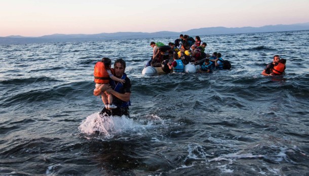 flyktingar i vattnet