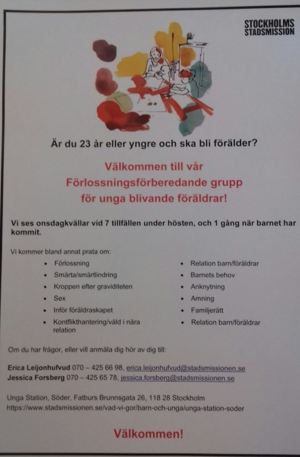 Ung och gravid affisch